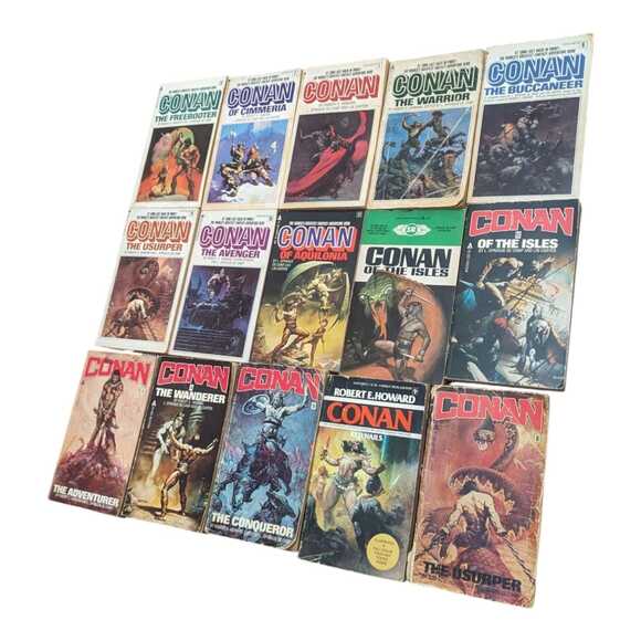 Lot of‎ 24 Vintage Conan Paperback Books Howard Carter Sprague Ace TOR Fantasy - Picture 6 of 7